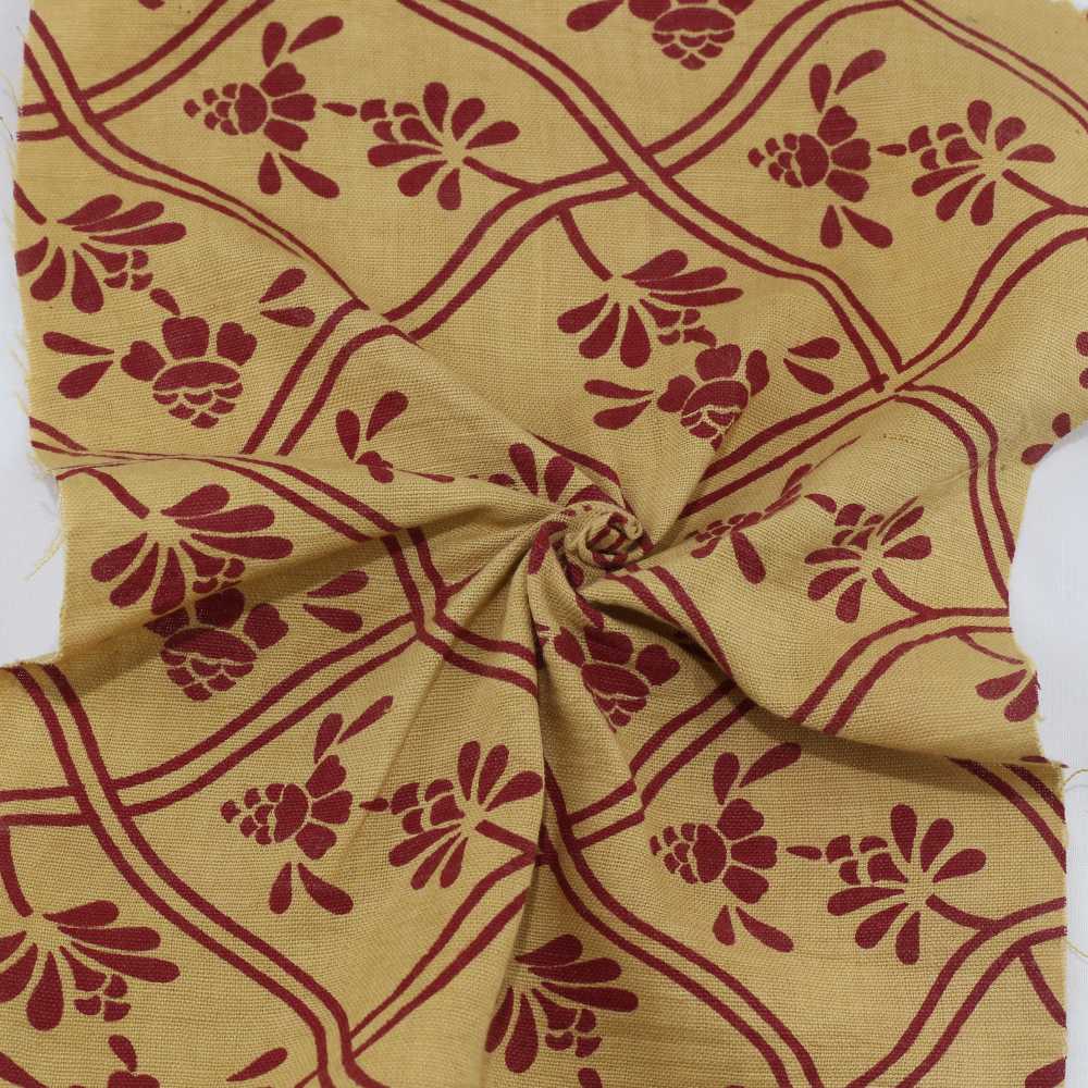  Screen Print Cotton Khadi 125 GSM Handwoven Fabric A7