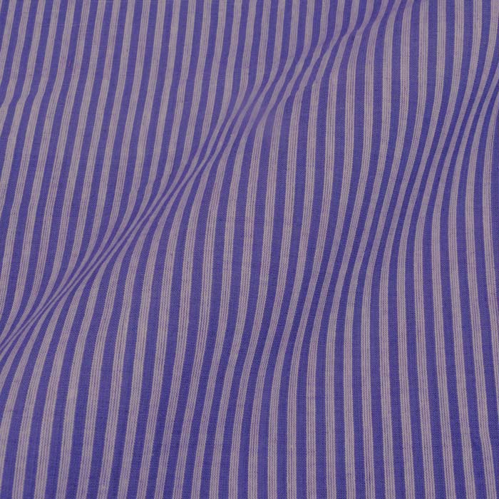 Stripe Purple Pure Cotton 90 GSM Handwoven Fabric 43
