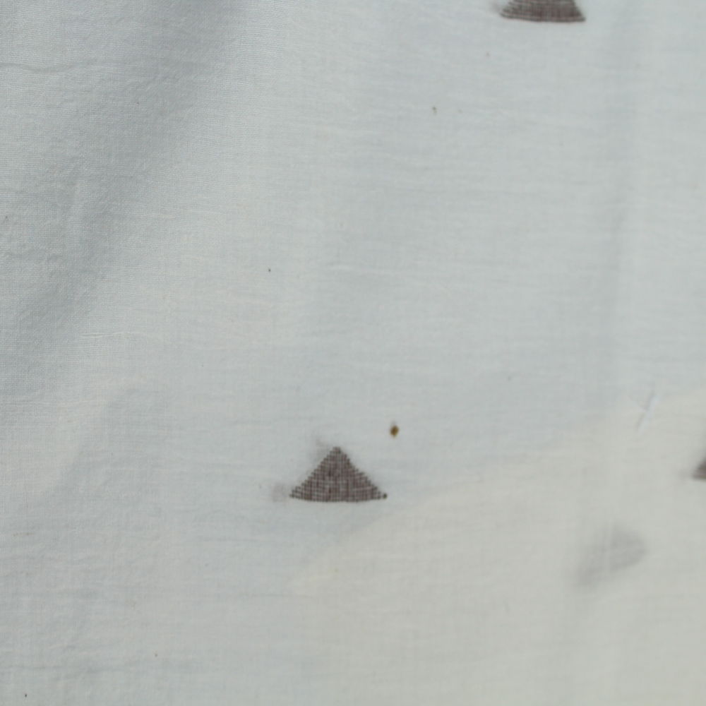 Geometric Creme Jamdani Pure Cotton 55 GSM Fabric 41