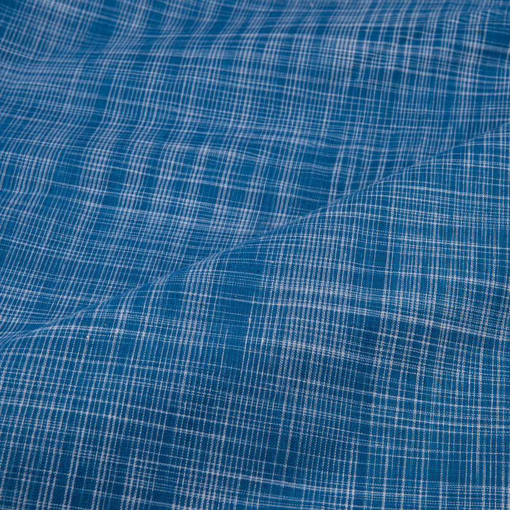BLUE YARN TIE-DYE 94 GSM PURE COTTON FABRIC