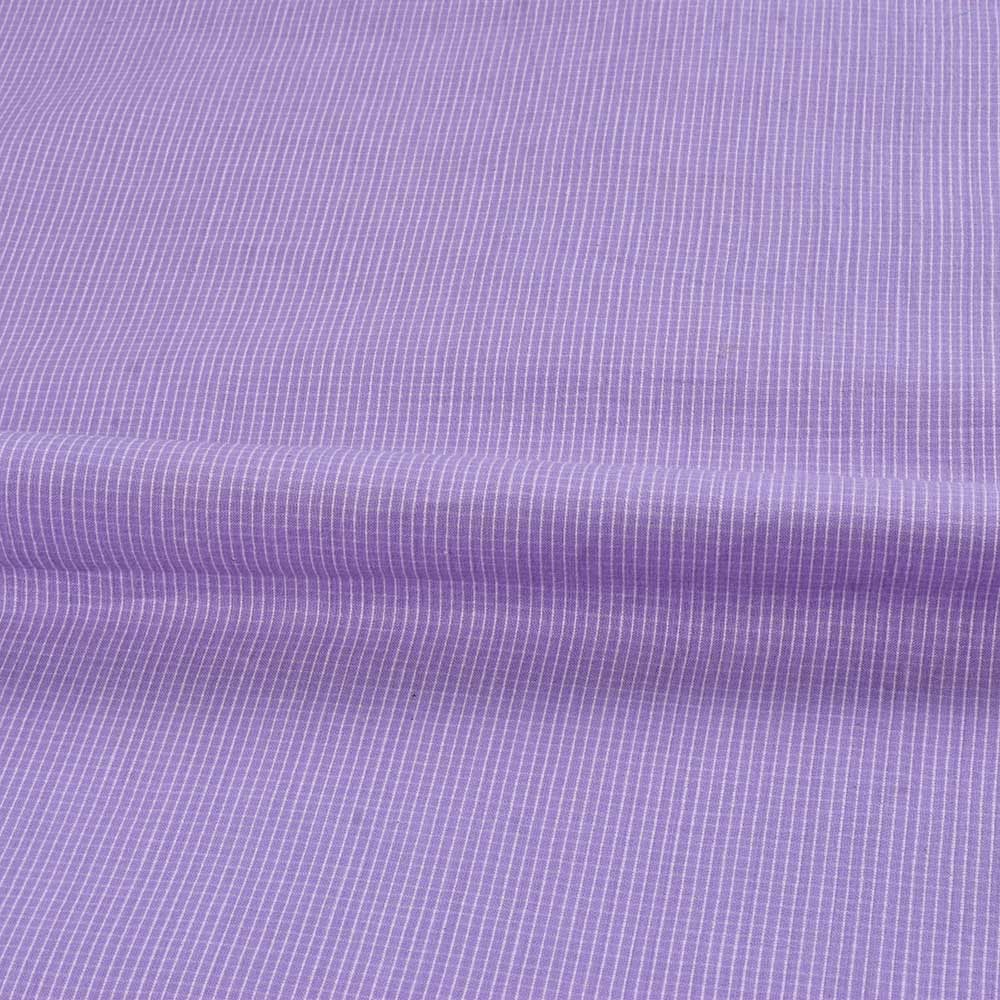 CHECK PURPLE PURE COTTON 93 GSM HANDWOVEN FABRIC