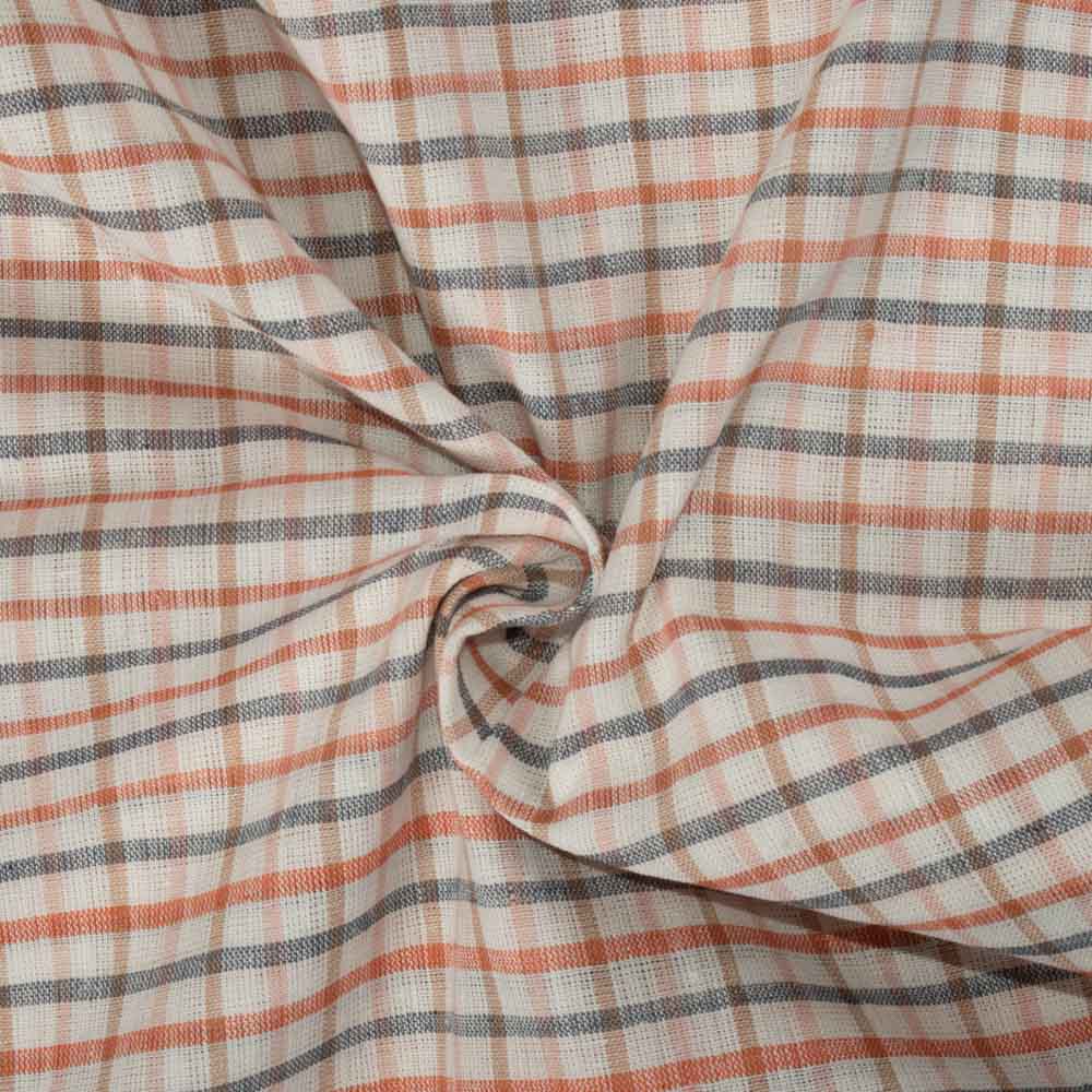 Stripe Multicolor Linen Cotton 130 GSM Handwoven Fabric 22