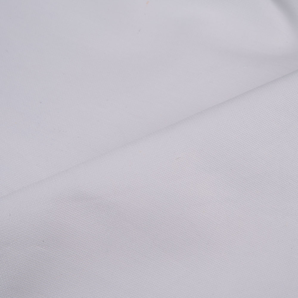 Plain White Pure Cotton 245 GSM Fabric - Bleached, Dyeable & 45 Inch Width