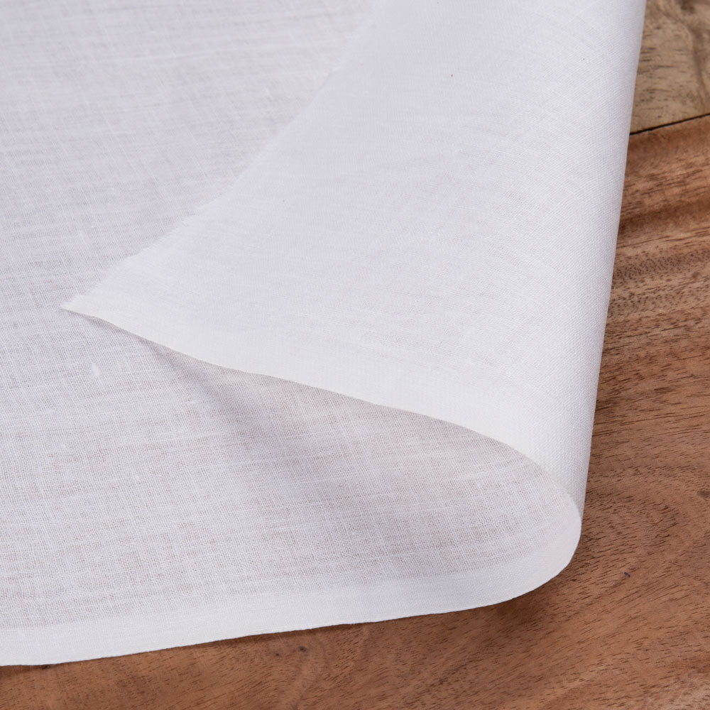 Ready for Dyeing White Khadi cotton fabric, perfect for custom dyeing