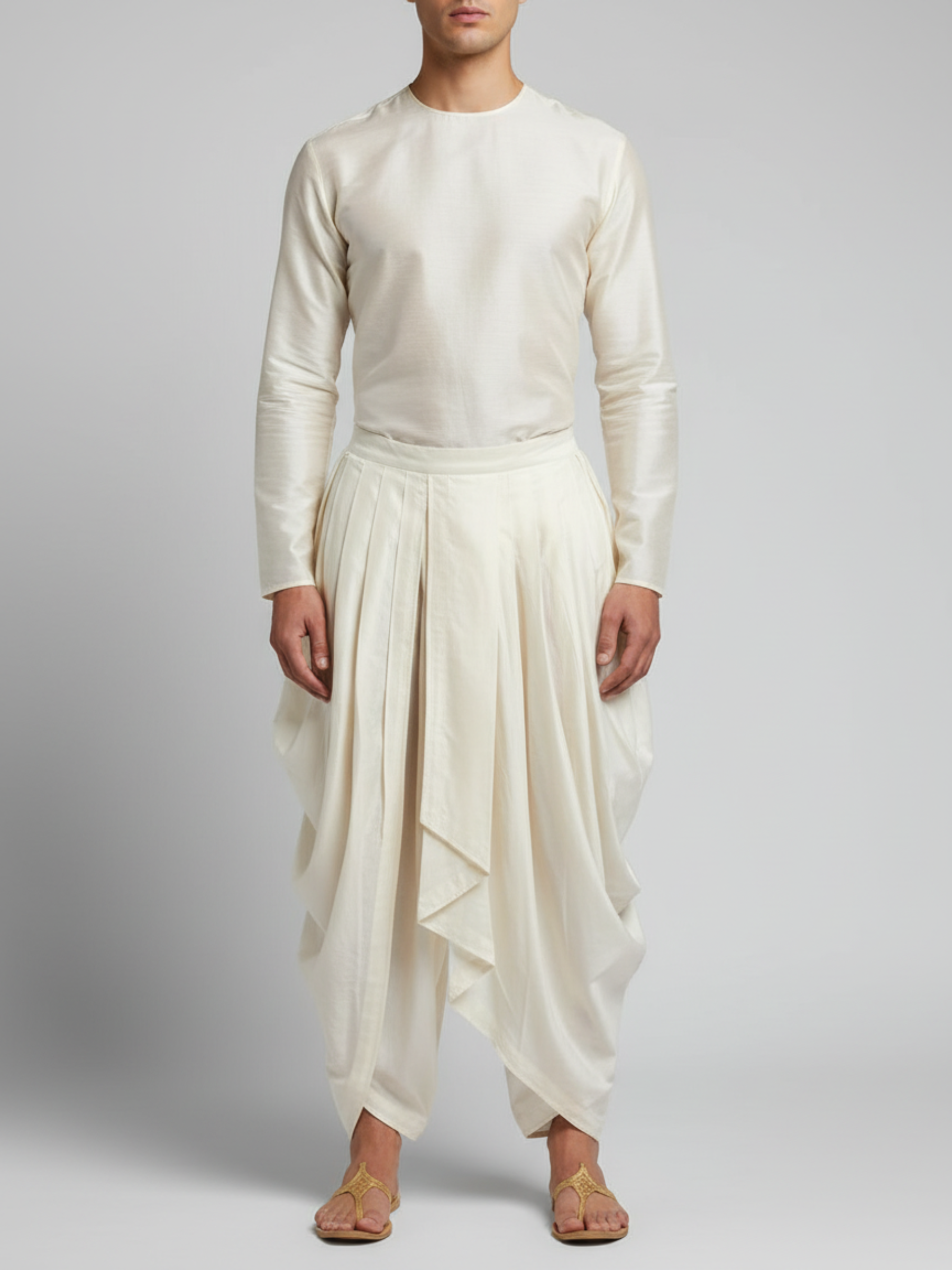 Pleated Men's Dhoti Pant