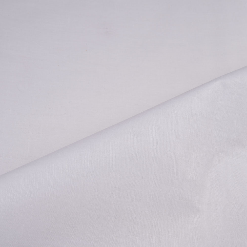 WHITE Calico COTTON 128 GSM FABRIC - BLEACHED WHITE, DYEABLE & 36