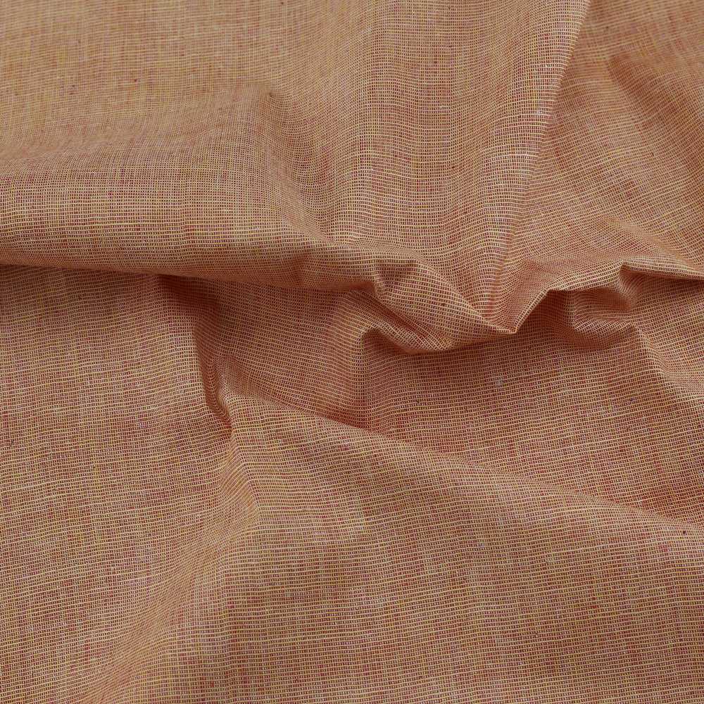 CHAMBRAY BROWN KHADI COTTON 110 GSM HANDWOVEN FABRIC ME5