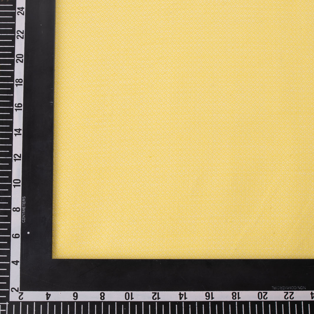 YELLOW JACQUARD MERCERISED COTTON 116 GSM FABRIC