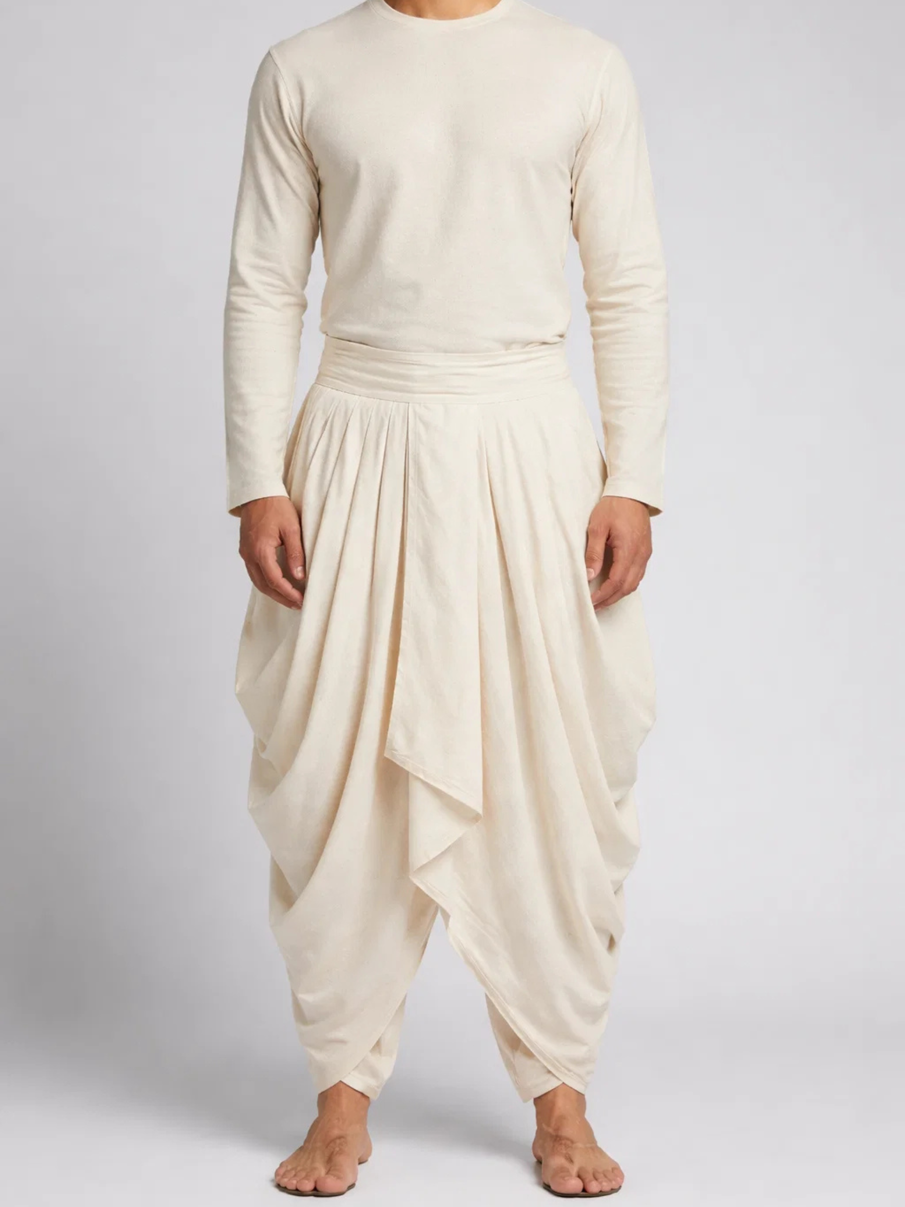 Pleated Men's Dhoti Pant