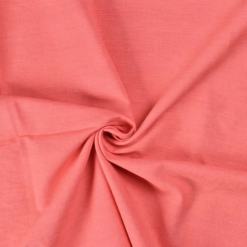 Plain Pink Pure Khadi 118 GSM Handwoven Fabric