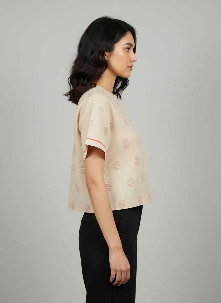 Jamdani crop top