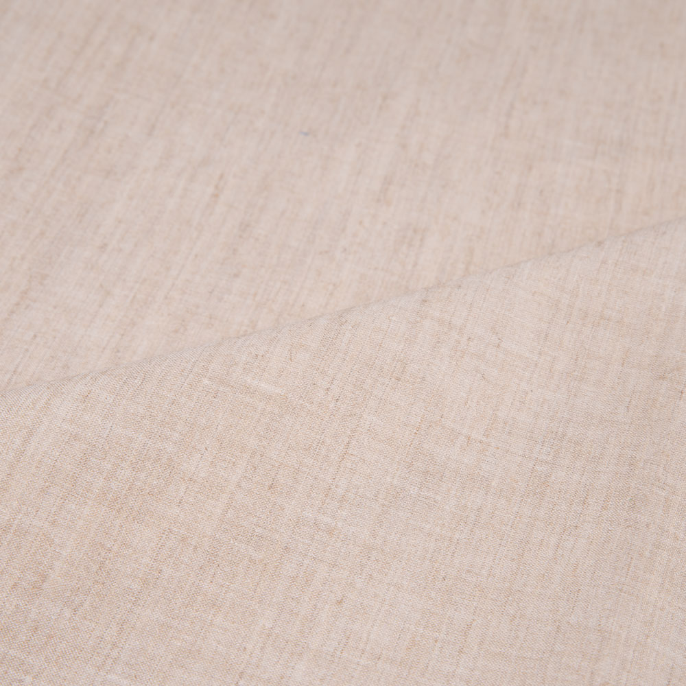 Plain Natural Tussar Silk Cotton Blend 97 GSM Handwoven Fabric