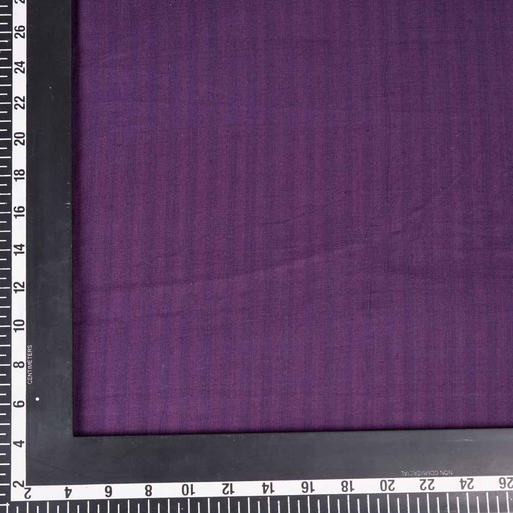 STRIPE PURPLE PURE COTTON 89 GSM HANDWOVEN FABRIC