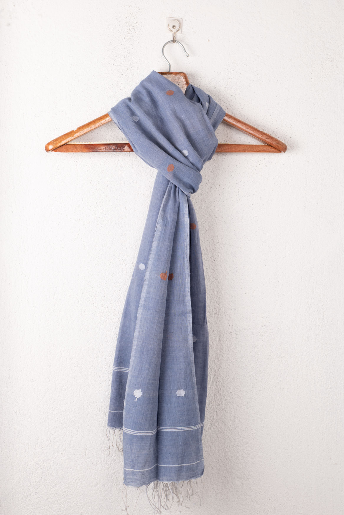 Handwoven Blue Scarf 93