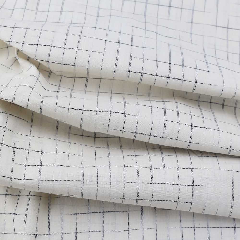 HANDSPUN COTTON KHADI 85 GSM FABRIC | DESIGN-STRIPES