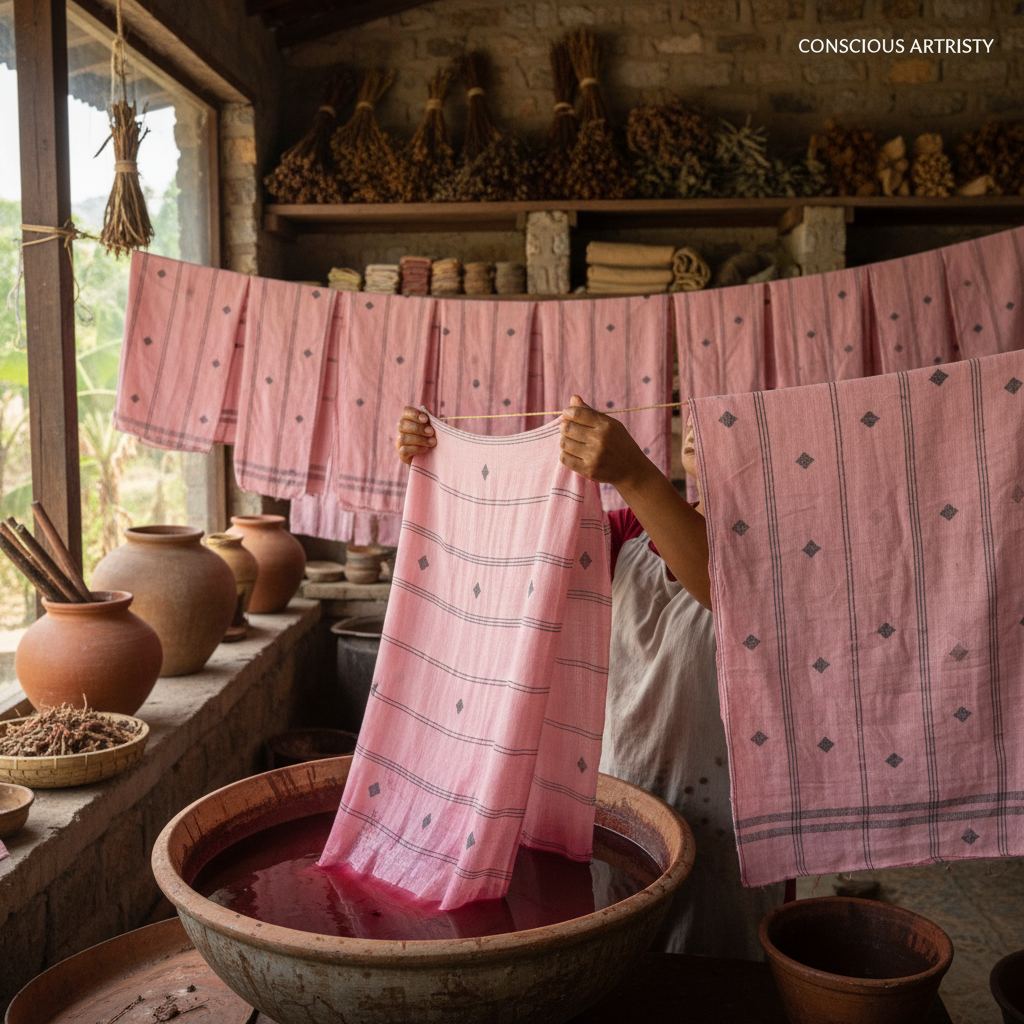 Artisan working environment supporting ethical and sustainable jamdani production