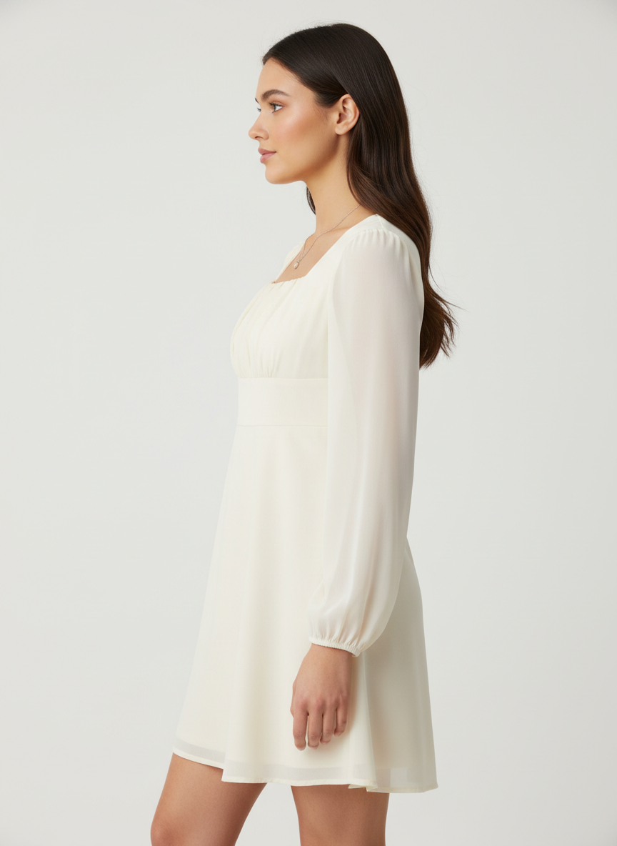 Teacup Gathered Short Dress