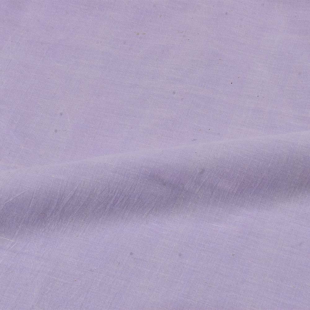 CHAMBRAY LILAC KHADI COTTON 62 GSM HANDWOVEN FABRIC