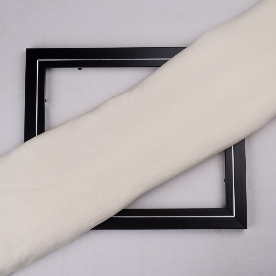Plain Natural Pure Mulberry Silk 100 GSM Handwoven Fabric