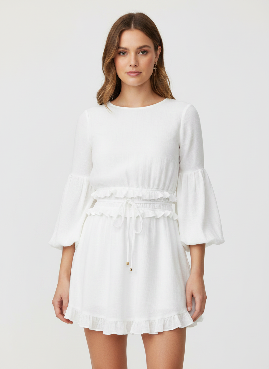 Little Ruffles Full Sleeved Dress