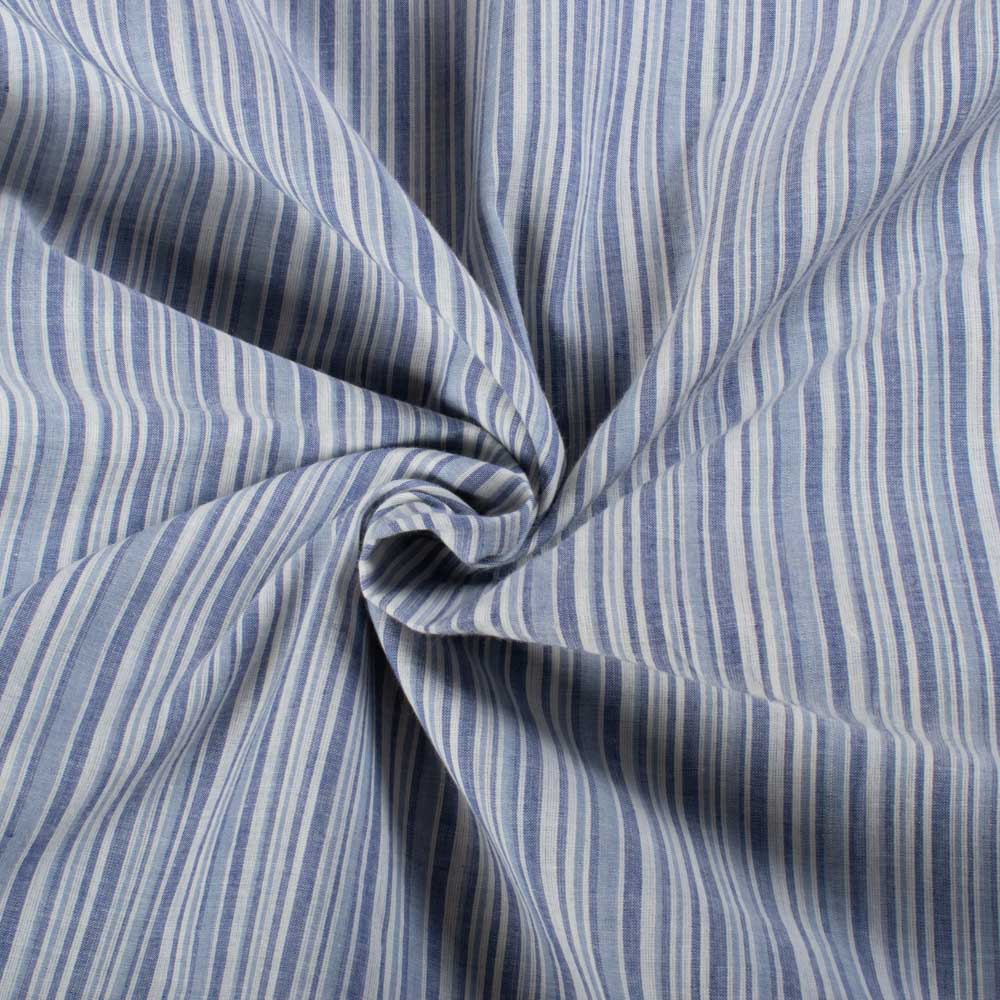 Multicolor Stripe Pure Cotton 60 GSM Handwoven Fabric 439