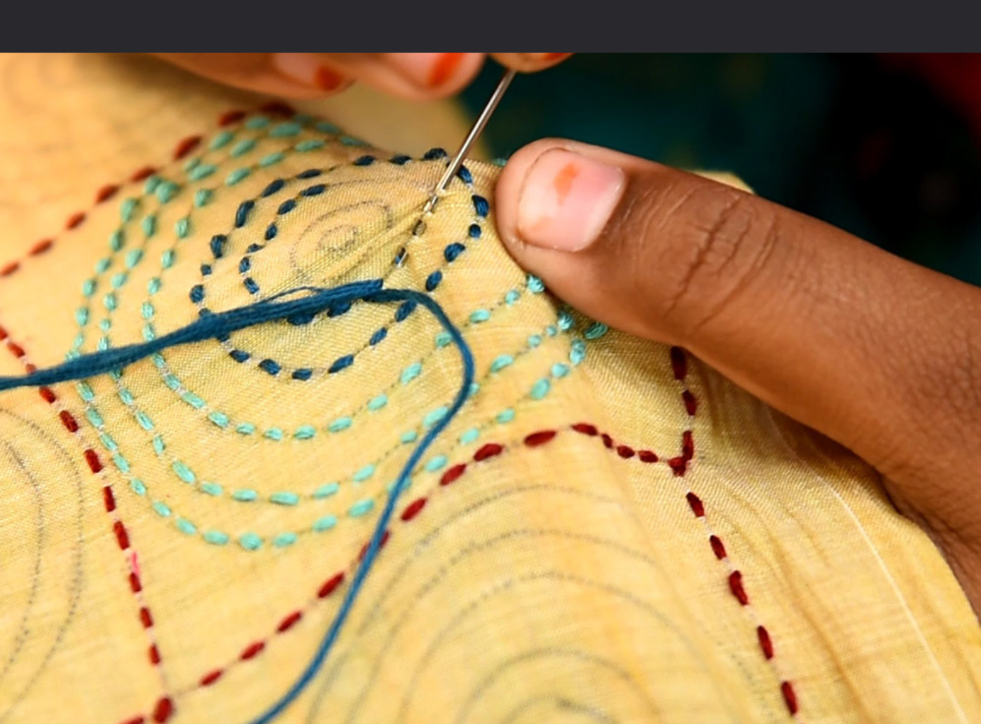 Running Stitches - Kantha