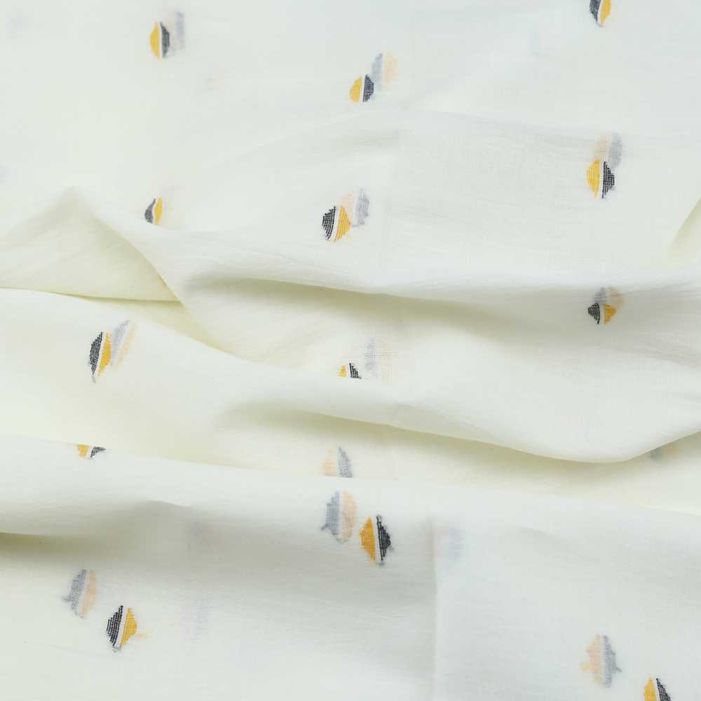 GEOMETRIC CREAM JAMDANI PURE COTTON 55 GSM FABRIC 99