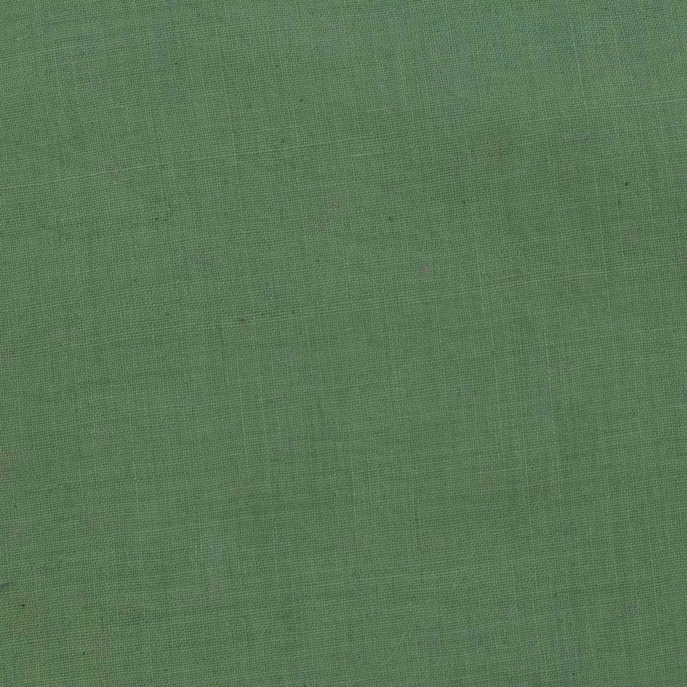 PLAIN GREEN KHADI 122 GSM FABRIC - HANDSPUN & HANDWOVEN