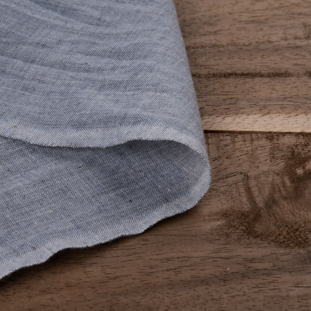 Melange Grey Pure Cotton 80 GSM Handwoven Fabric 13