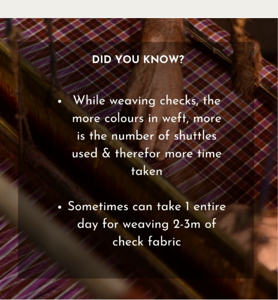 Dyed Khadi Cotton Check Fabric Facts