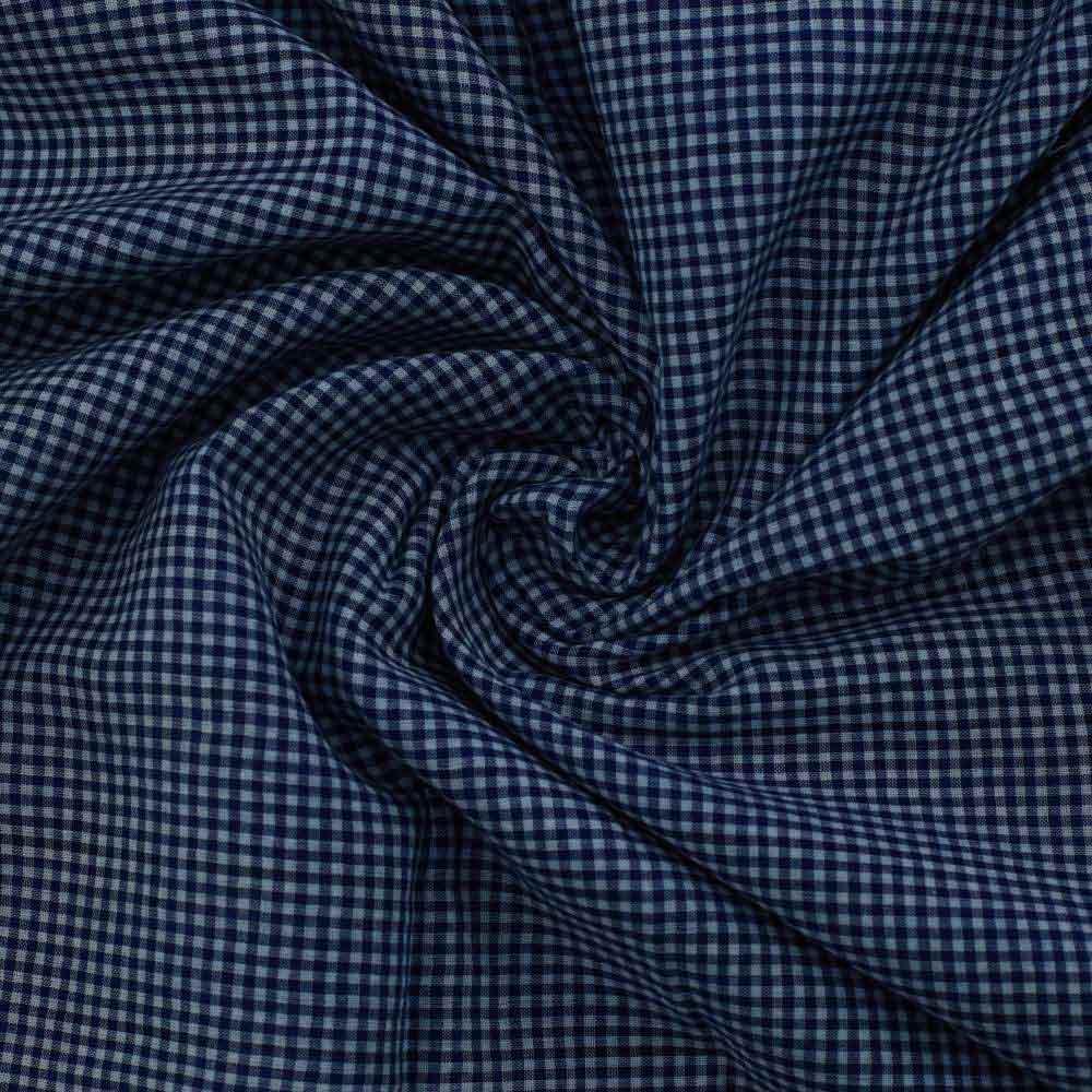 Pure Cotton Yarn Dyed 65 GSM Fabric | Design -Checks N