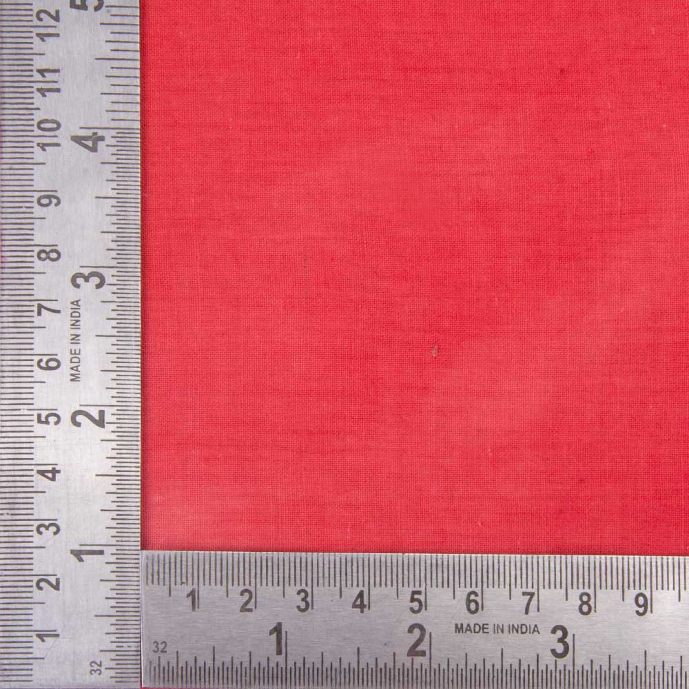 ABSTRACT RED WHITE TIE DYE KHADI COTTON 110 GSM HANDWOVEN FABRIC