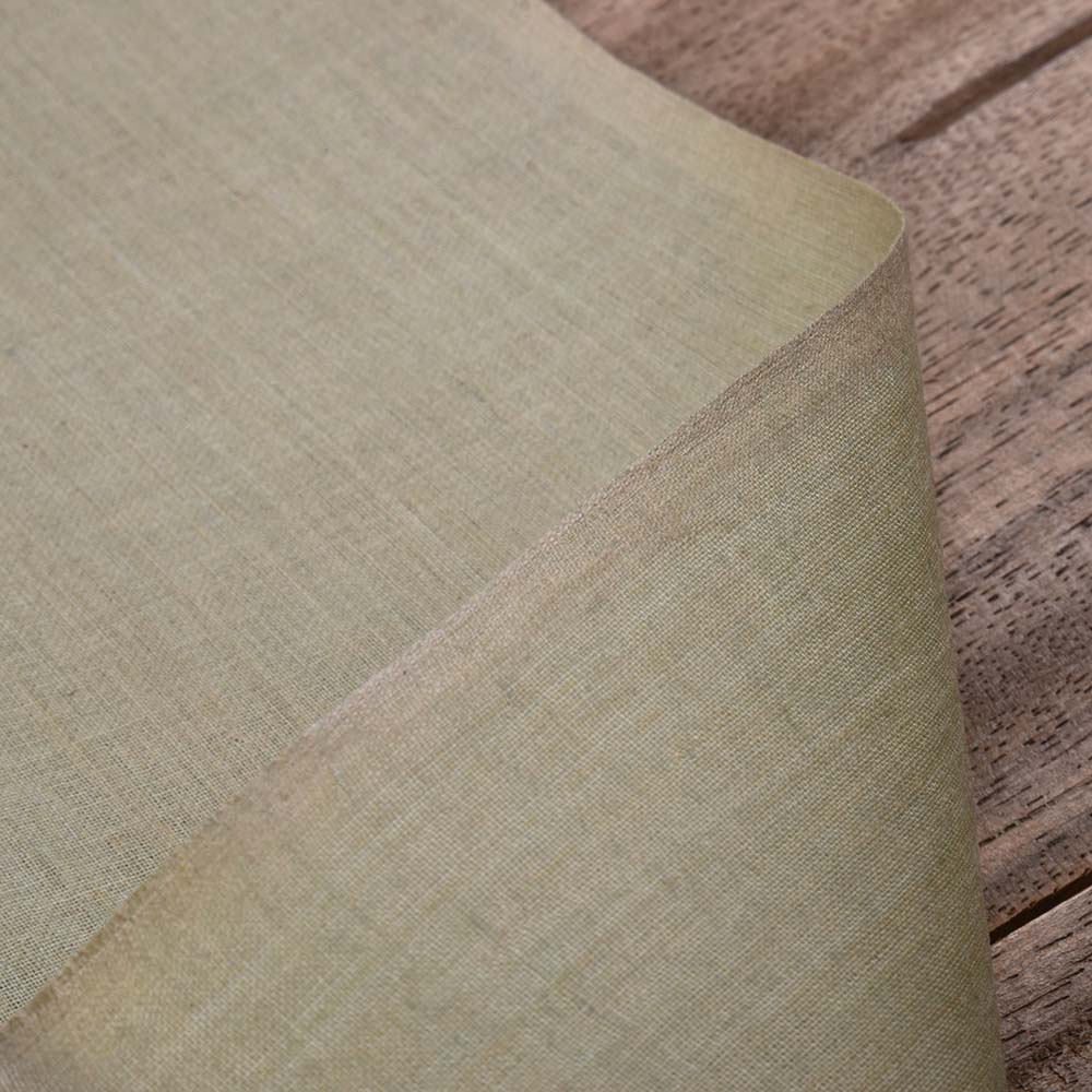 Plain Olive Pure Cotton 70 GSM Handwoven Fabric