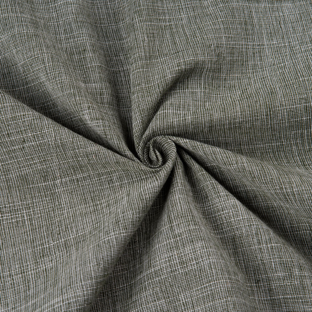 Chambray Grey Pure Cotton 100 GSM Handwoven Fabric