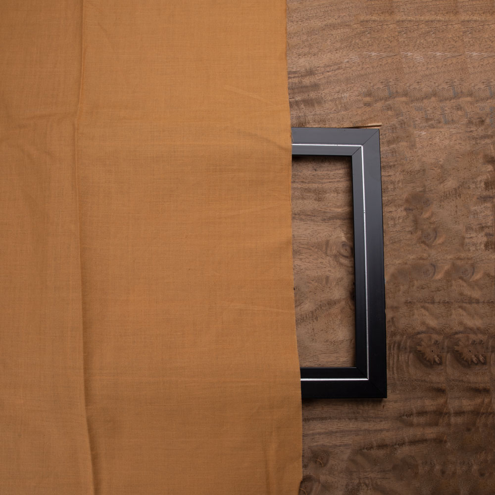 PLAIN BROWN COTTON 92 GSM HANDWOVEN FABRIC