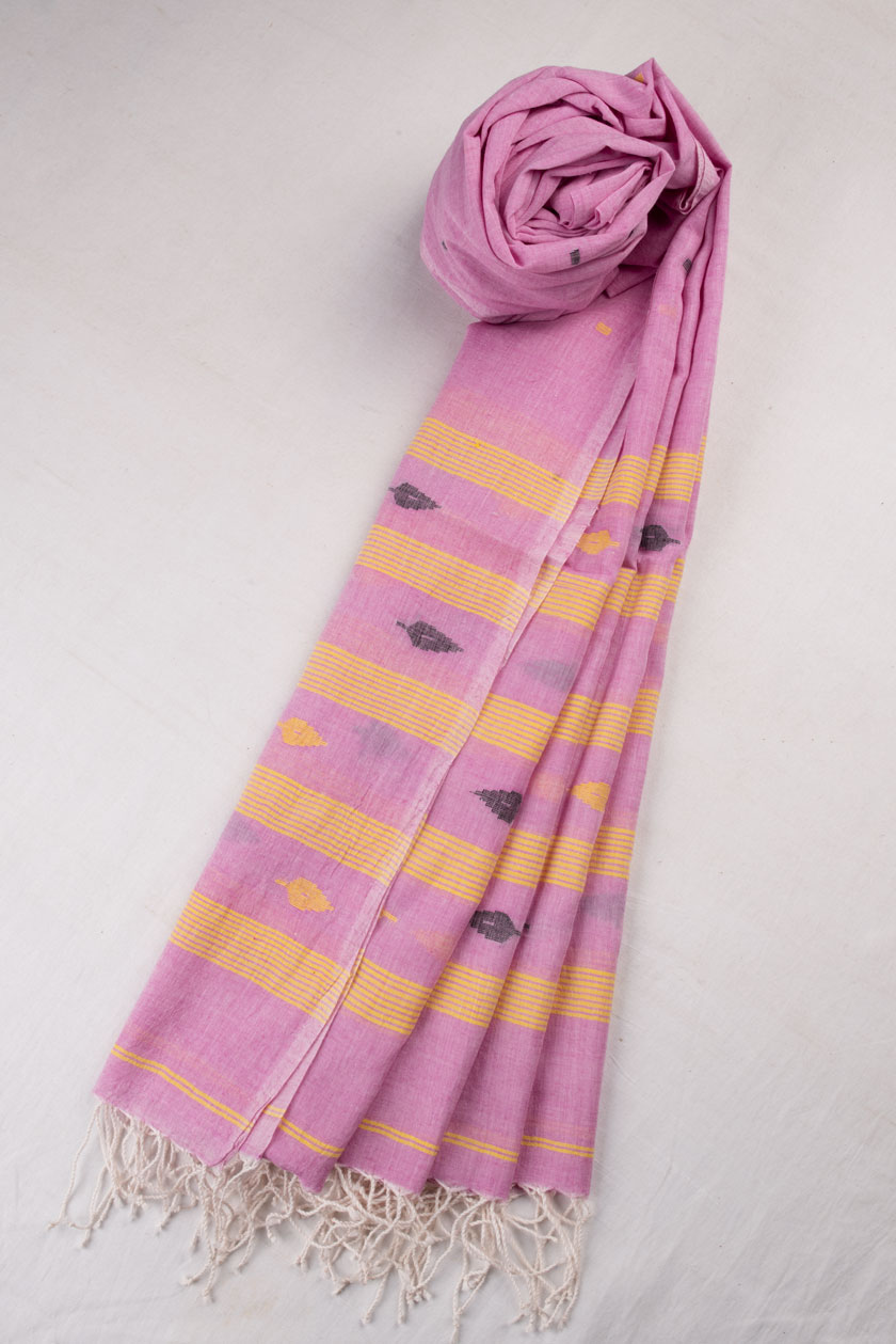 HANDWOVEN PINK SCARF 88