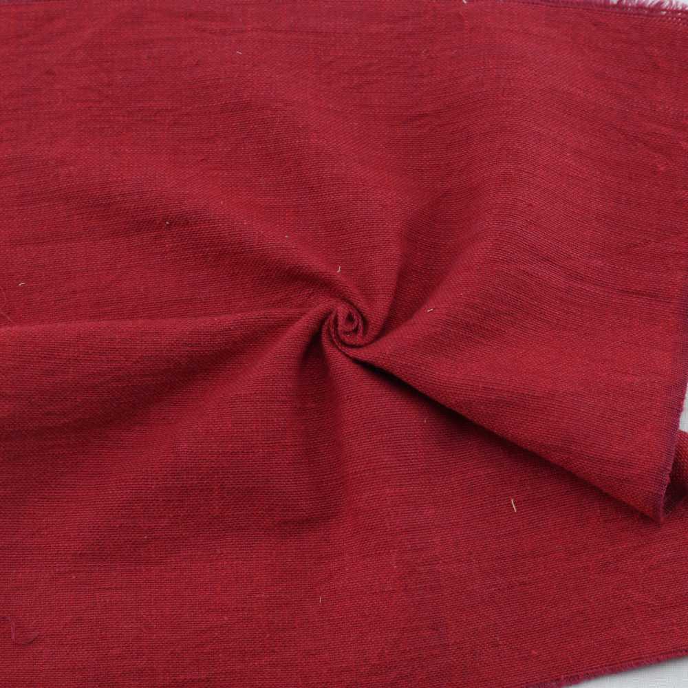 Plain Red Khadi Cotton 200 GSM Handwoven Fabric