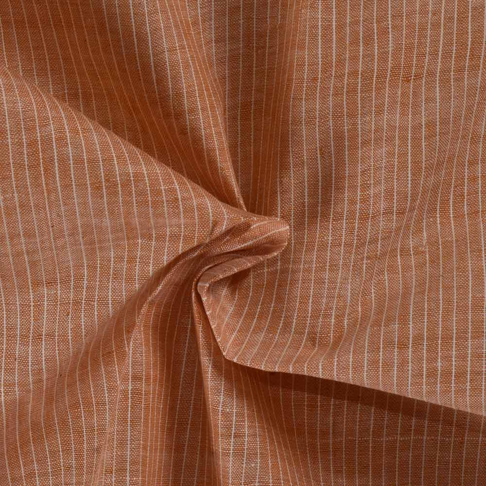Stripe Beige Pure Cotton 75 GSM Handwoven Fabric