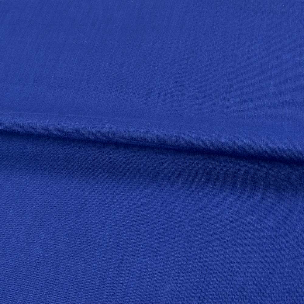 SOLID ROYAL BLUE PURE COTTON 90 GSM HANDWOVEN FABRIC