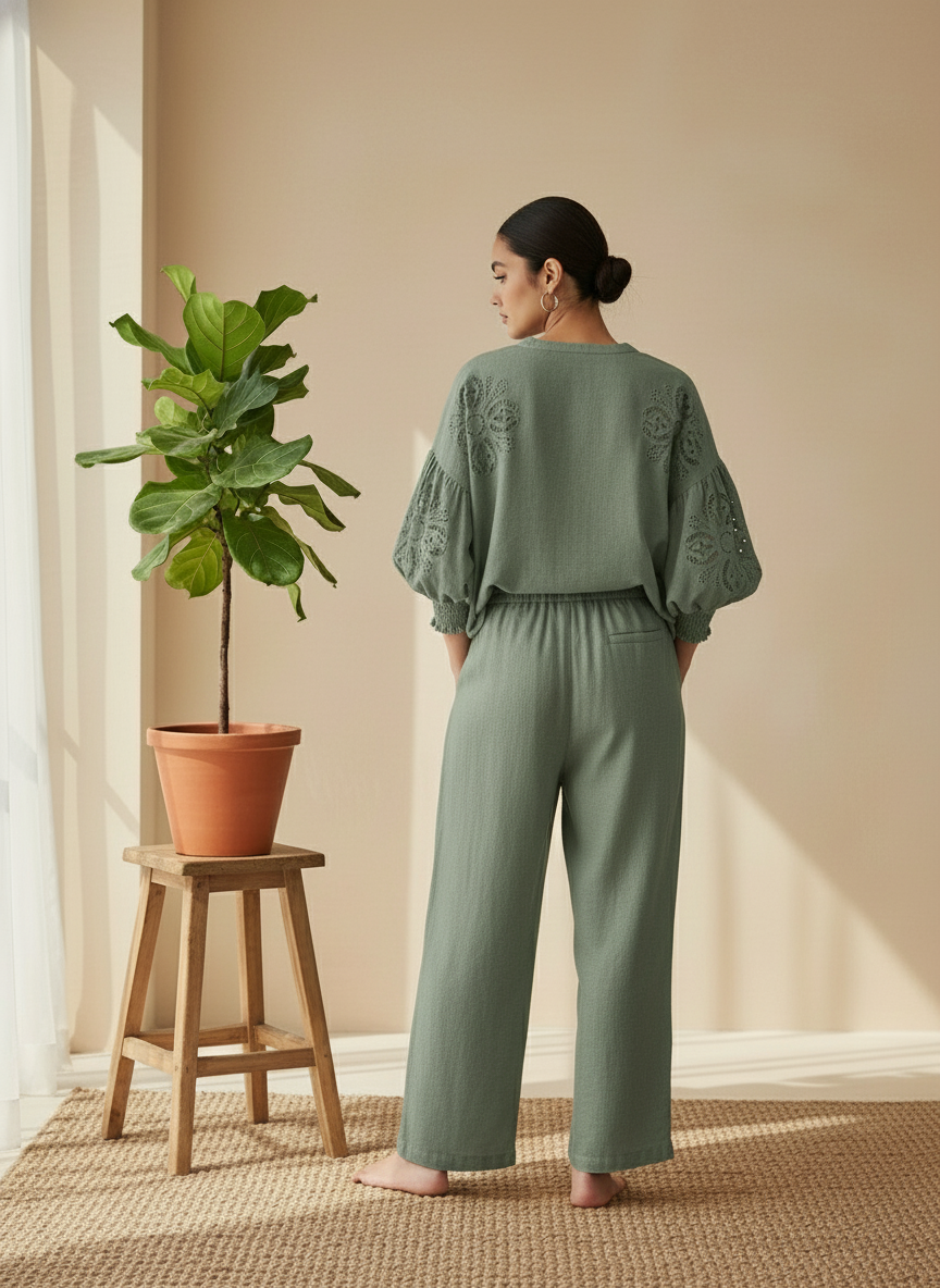 The Eyelet Sleeve Co-ord Set
