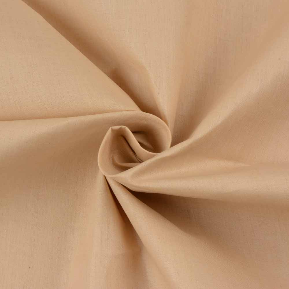 Plain Peach Pure Cotton 56 GSM Handwoven Fabric