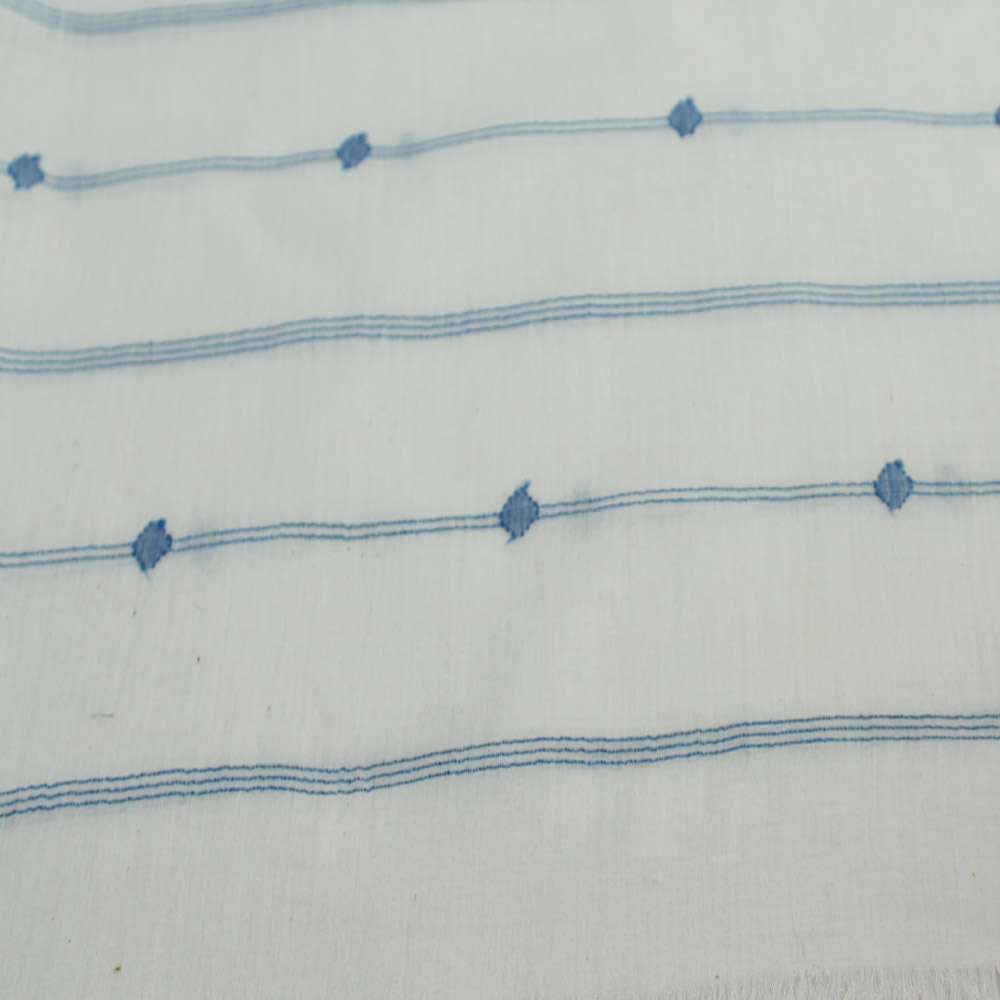 Geometric Cream Jamdani Pure Cotton 55 GSM Fabric 53