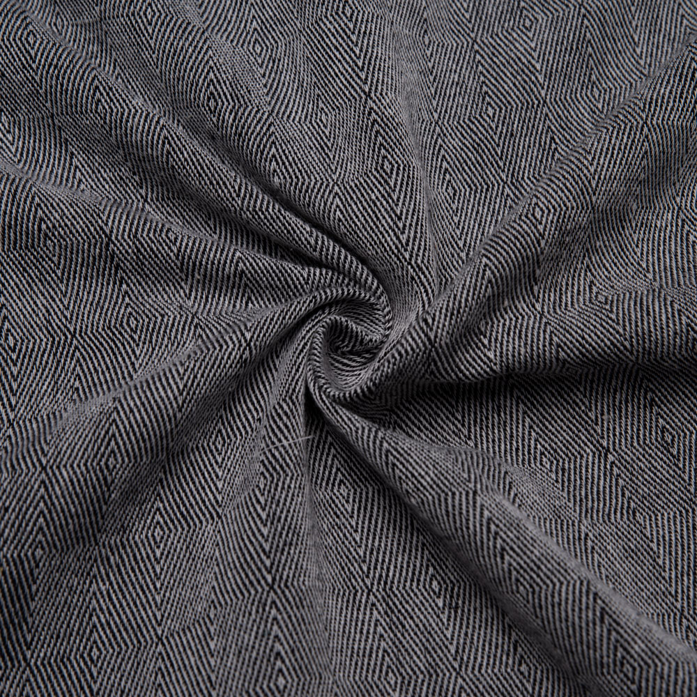 Diamond Twill Black Jacquard Cotton Khadi 145 GSM Fabric