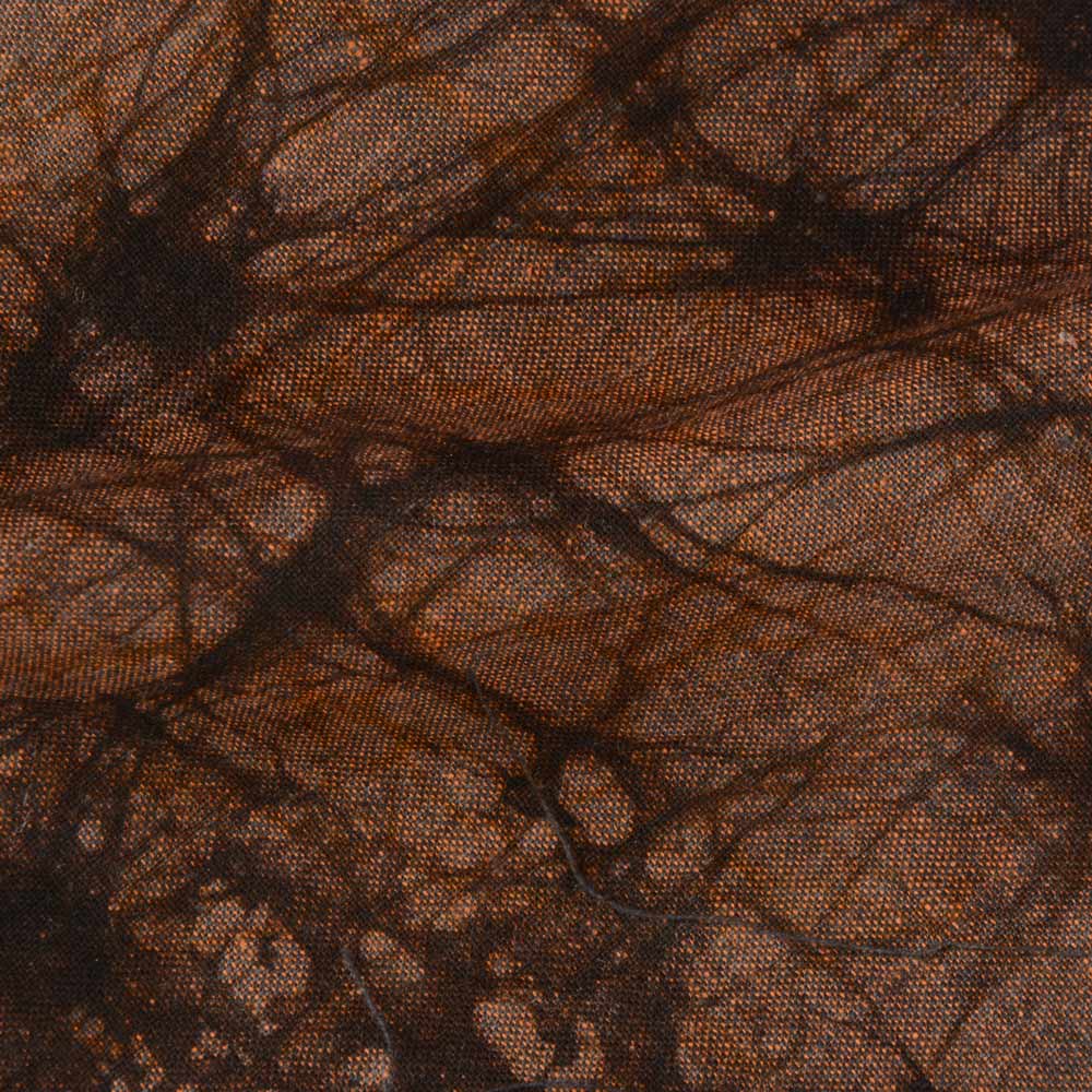 Abstract Brown Batik Cotton 95 GSM Fabric - Hand Printed 14