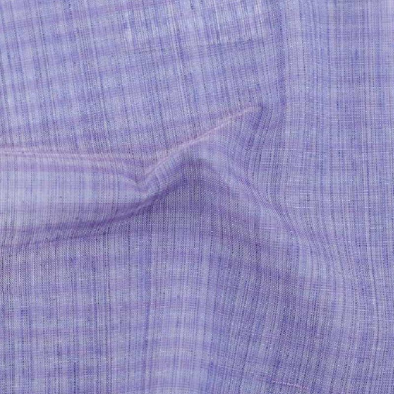 Stripe Purple Pure Cotton 64 GSM Handwoven Fabric C6