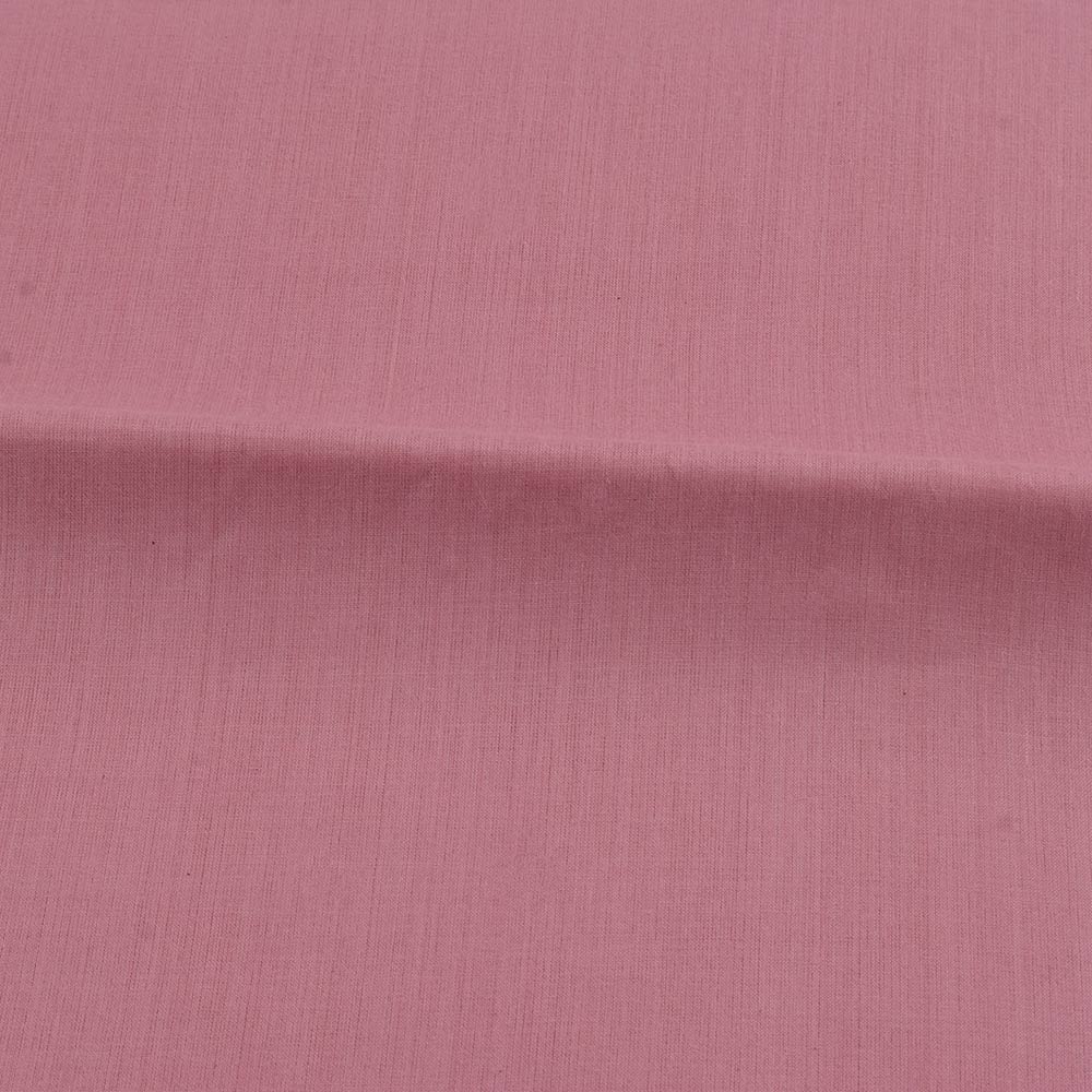 PLAIN PEACH KHADI COTTON 62 GSM HANDWOVEN FABRIC
