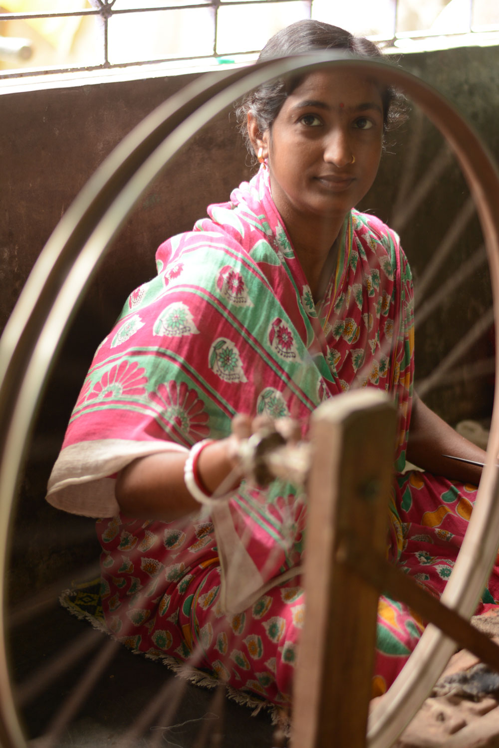 CHECK MULTICOLORED PURE COTTON 98 GSM HANDWOVEN FABRIC