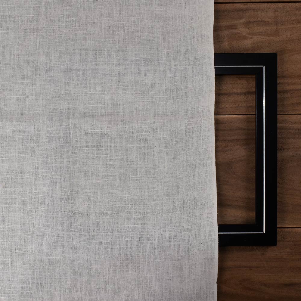 PLAIN NATURAL PURE MATKA SILK 109 GSM HANDWOVEN FABRIC