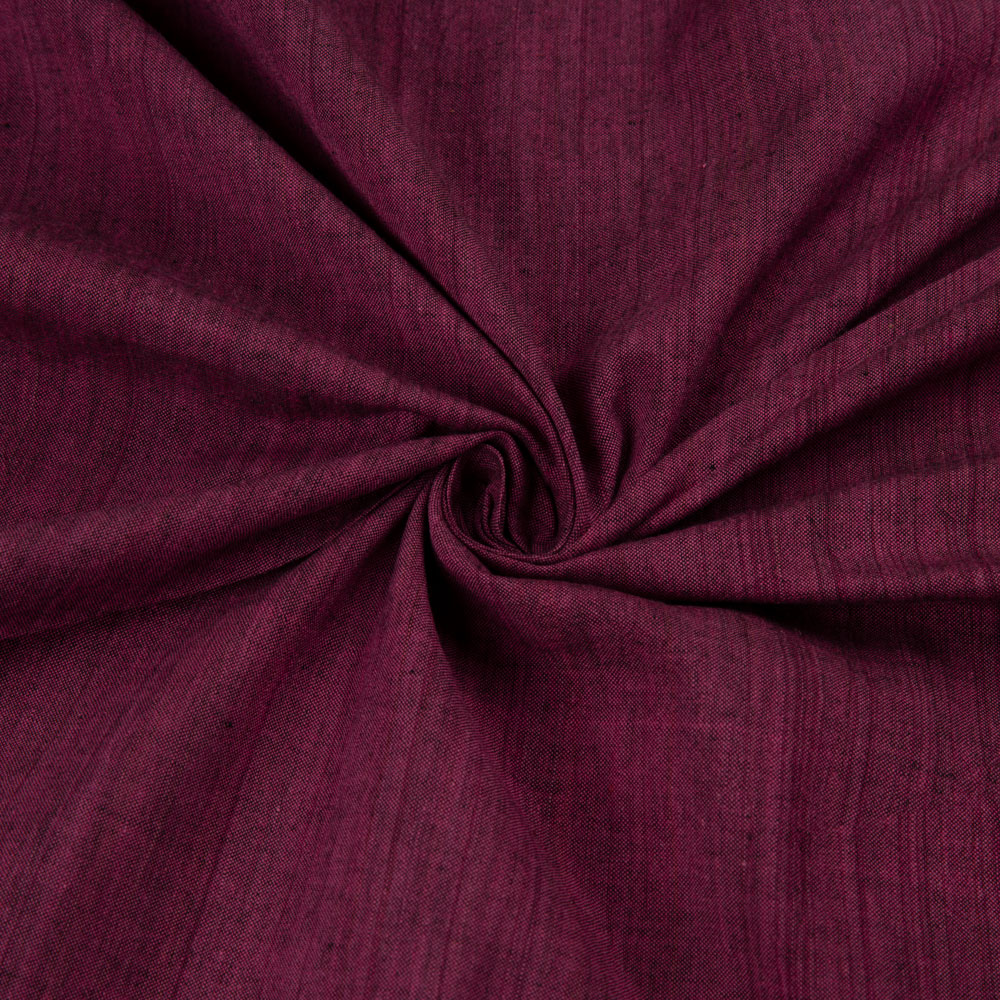 Cross Colour Red Pure Cotton 92 GSM Handwoven Fabric