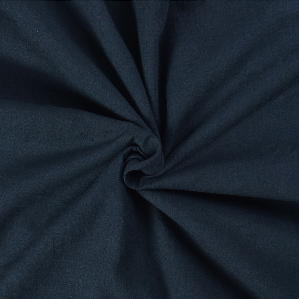 Plain Blue Pure Cotton 70 GSM Handwoven Fabric